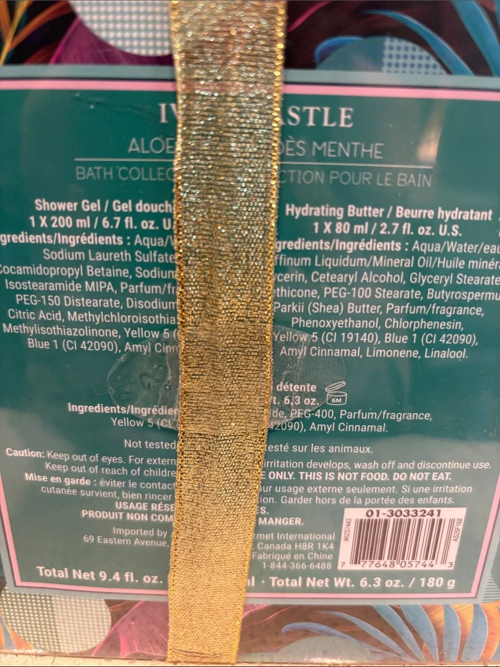 Ivy & Castle Aloe Mint Bath Collection Set